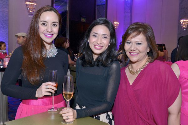 Grace Subido, Jean Gella, and The Peninsula Manila director of marketing Cristina Ong-Cruz