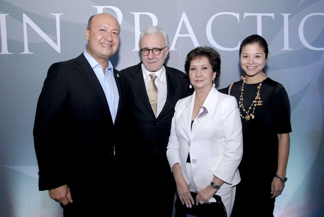 Jean Henri Lhuillier, Chef Alain Ducasse; Edna Lhuillier and Bea Lhuillier