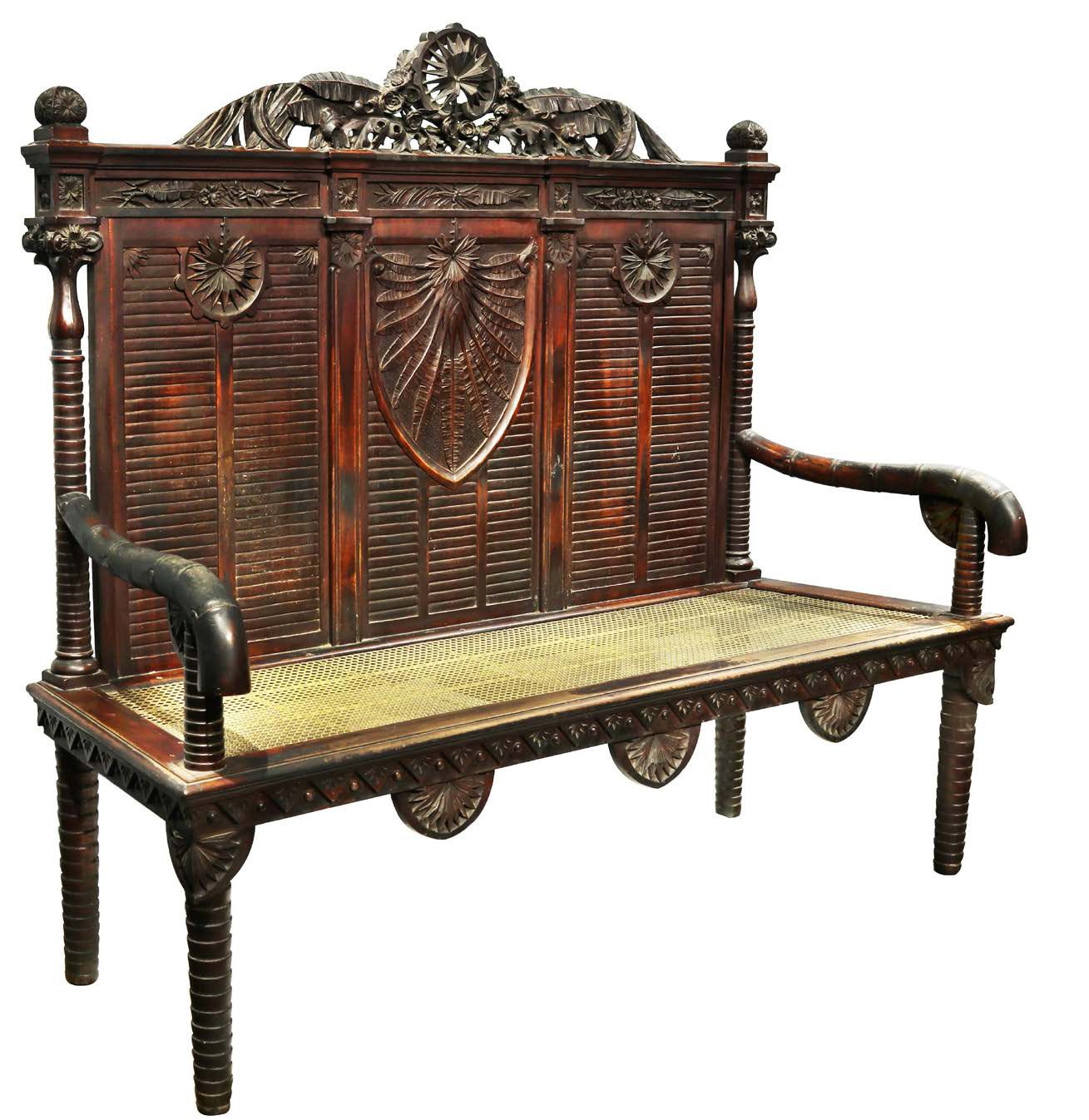The Settee of Don Maximo Viola by Isabelo Tampinco