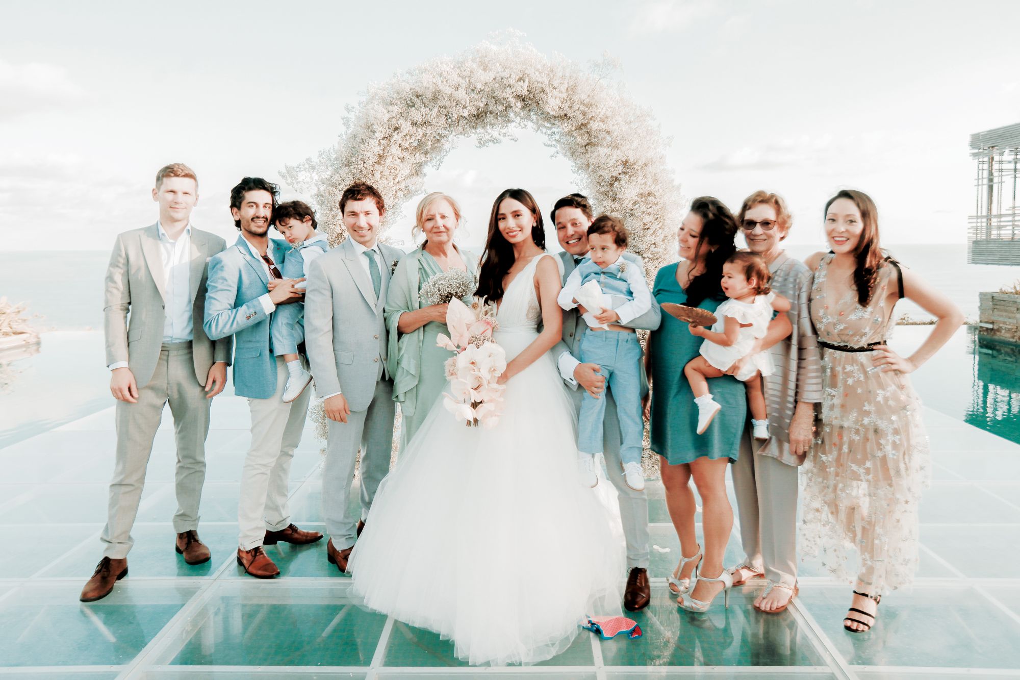 Dan Beckham, Ravi Sharma, Charlie Sharma, Julie Jakubenko, Martine Cajucom and Cliff Ho, Leo Sharma, Rachel Sharma, Verna Jakubenko, Nadia Sharma, Celeste Jakubenko