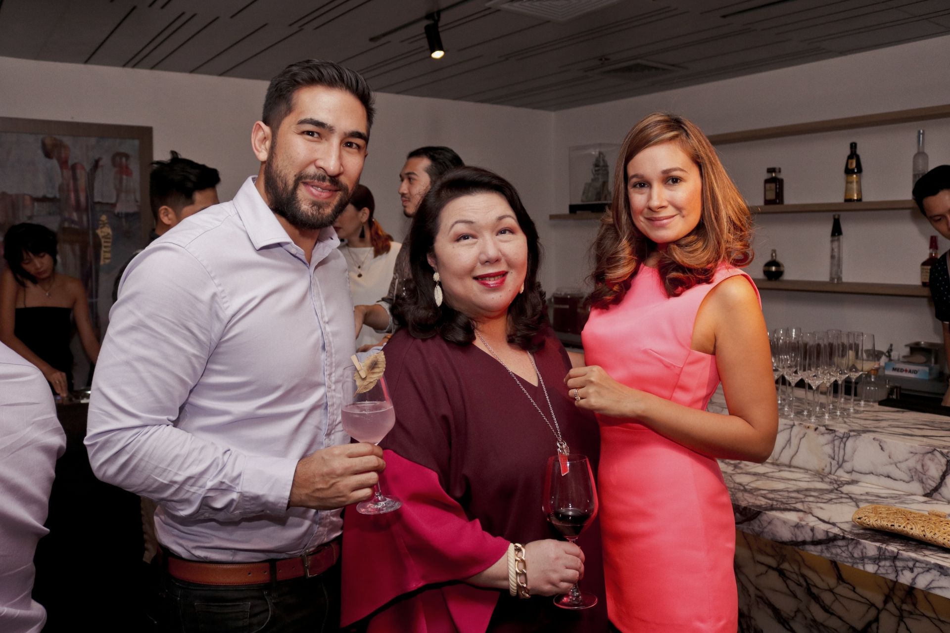 Armand Del Rosario, Irene Martel Francisco and Georgia Shultze-Del Rosario