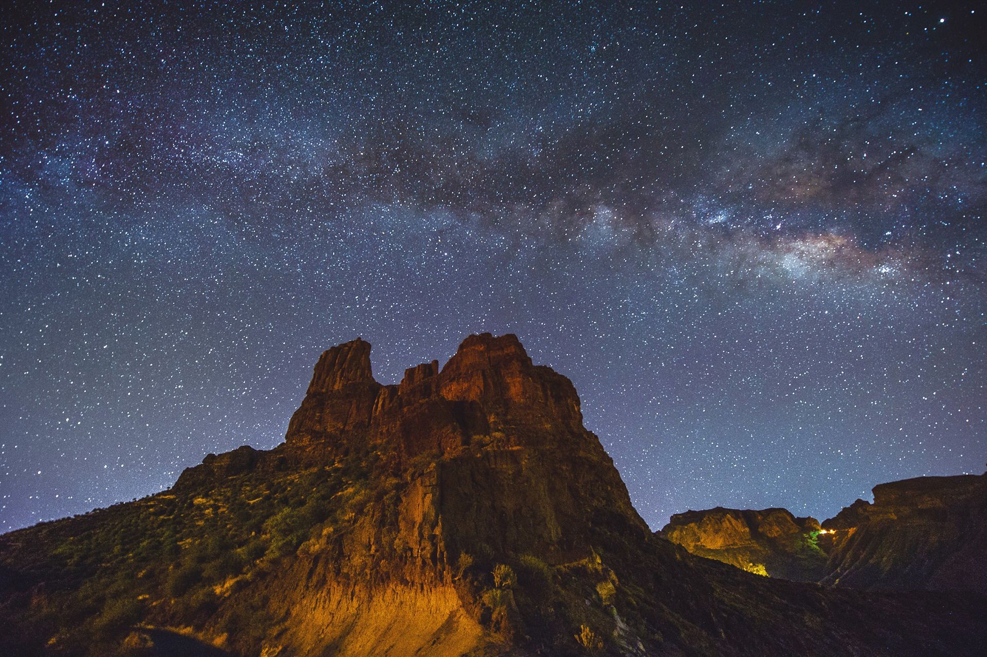 The Milky Way over the Bentayga Highlands