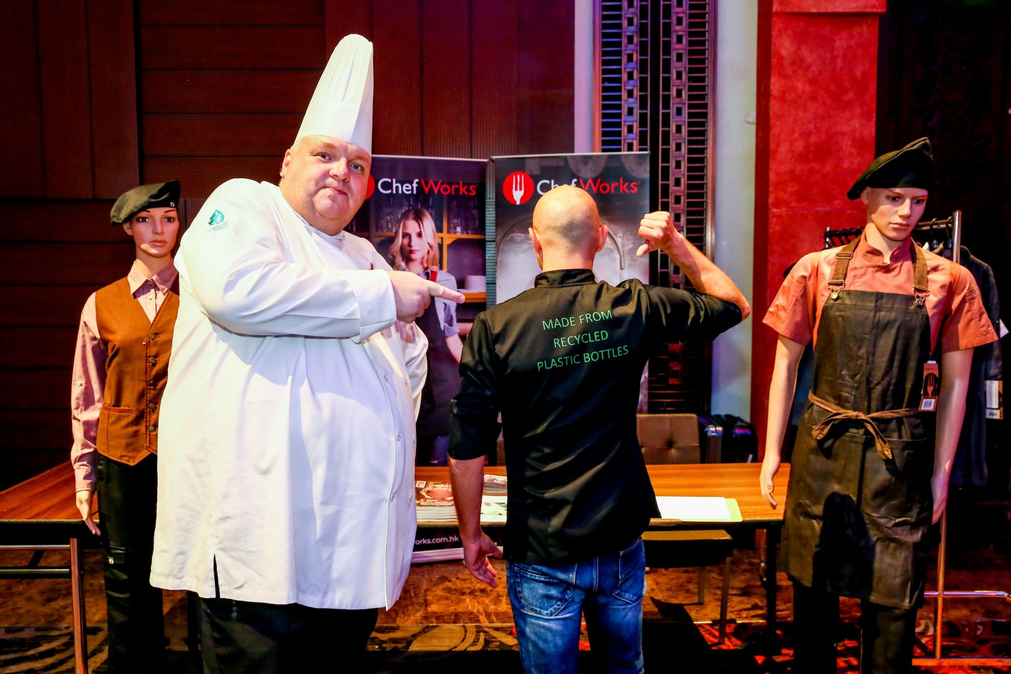 Chef Works Philippines, who also provides the uniforms of Manila Marriott’s chefs, has innovated clothing made from recycled bottles.