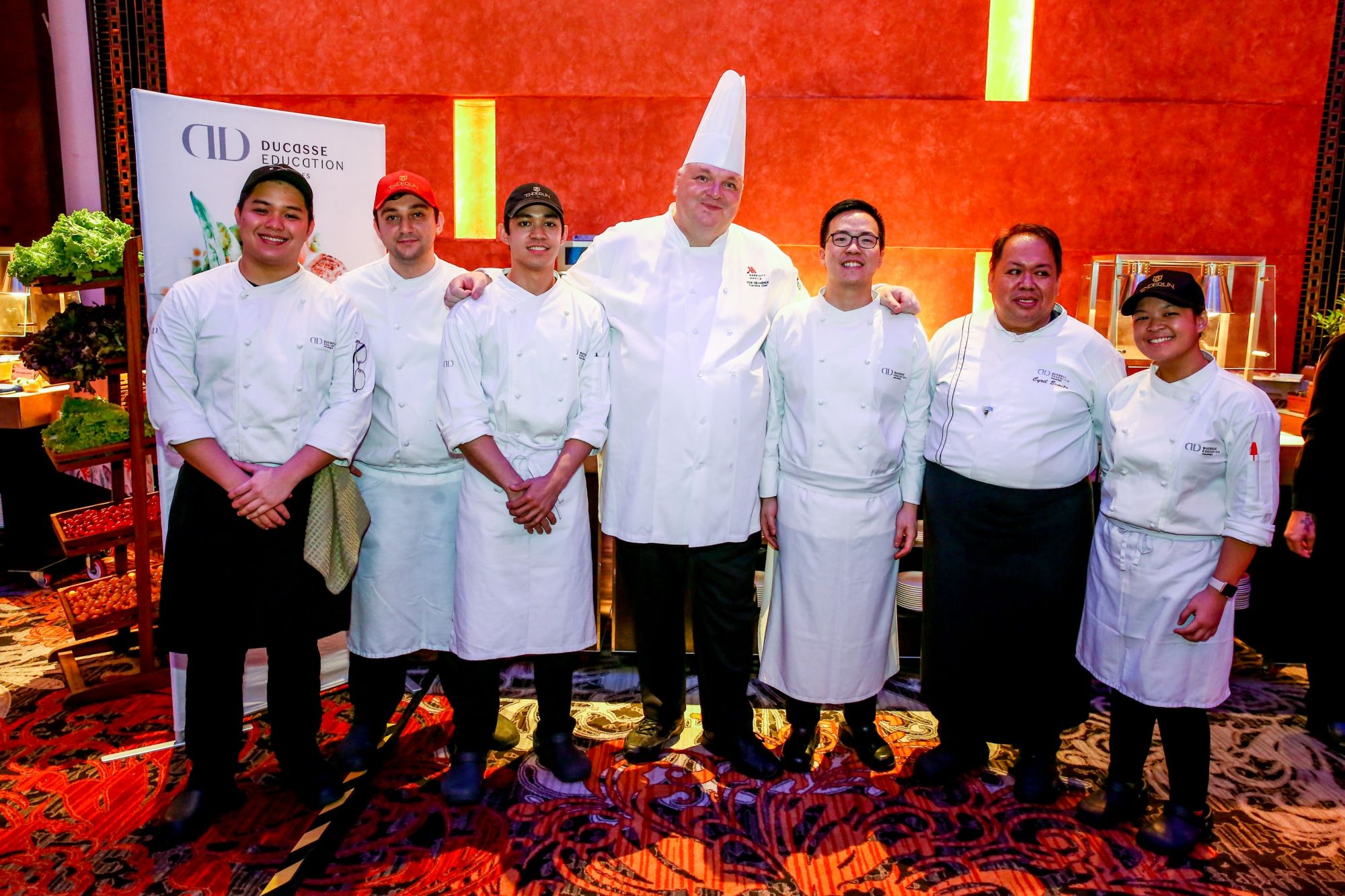 Executive Chef Meik Brammer along with chefs from Ducasse Education Philippines