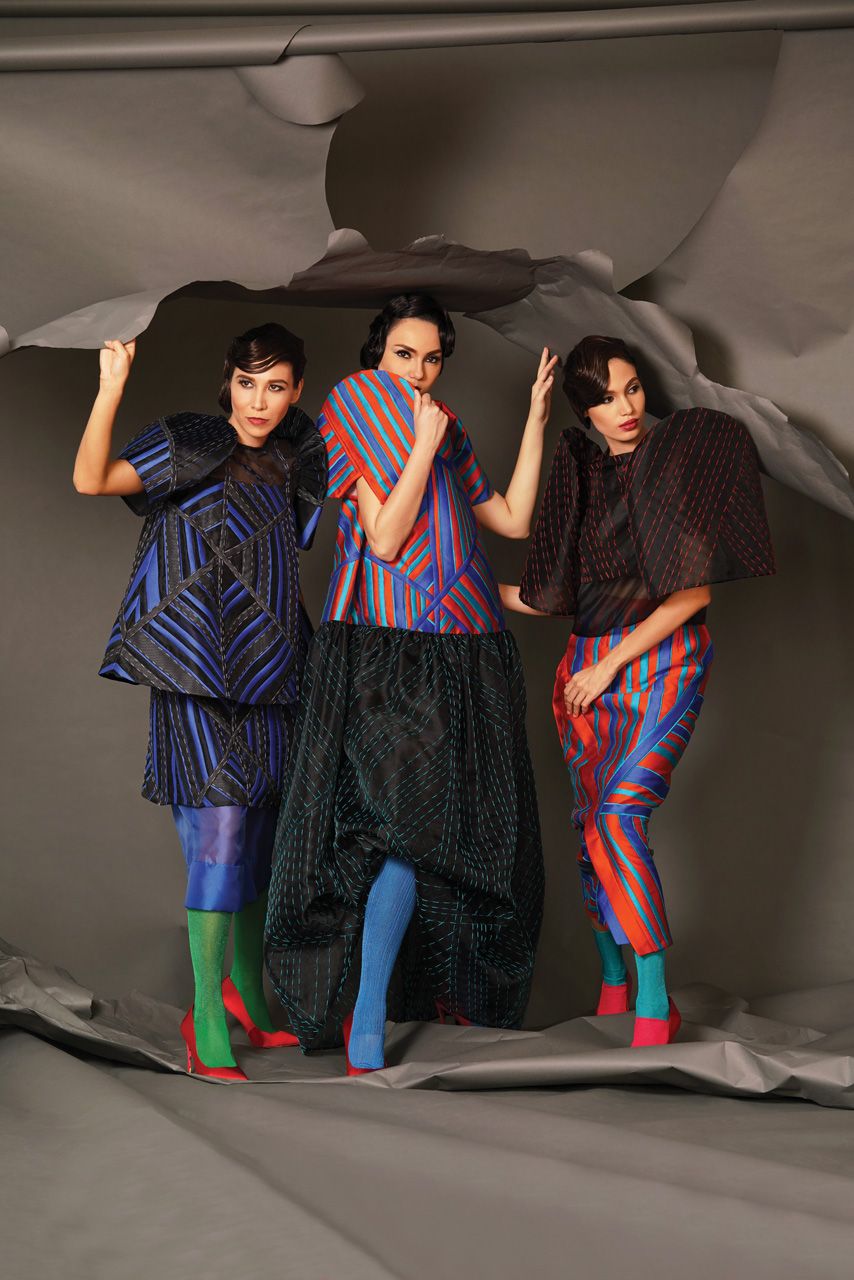 Marita Ganse, Jasmine Maierhofer, and Sirene Sutton wear CJ Martin