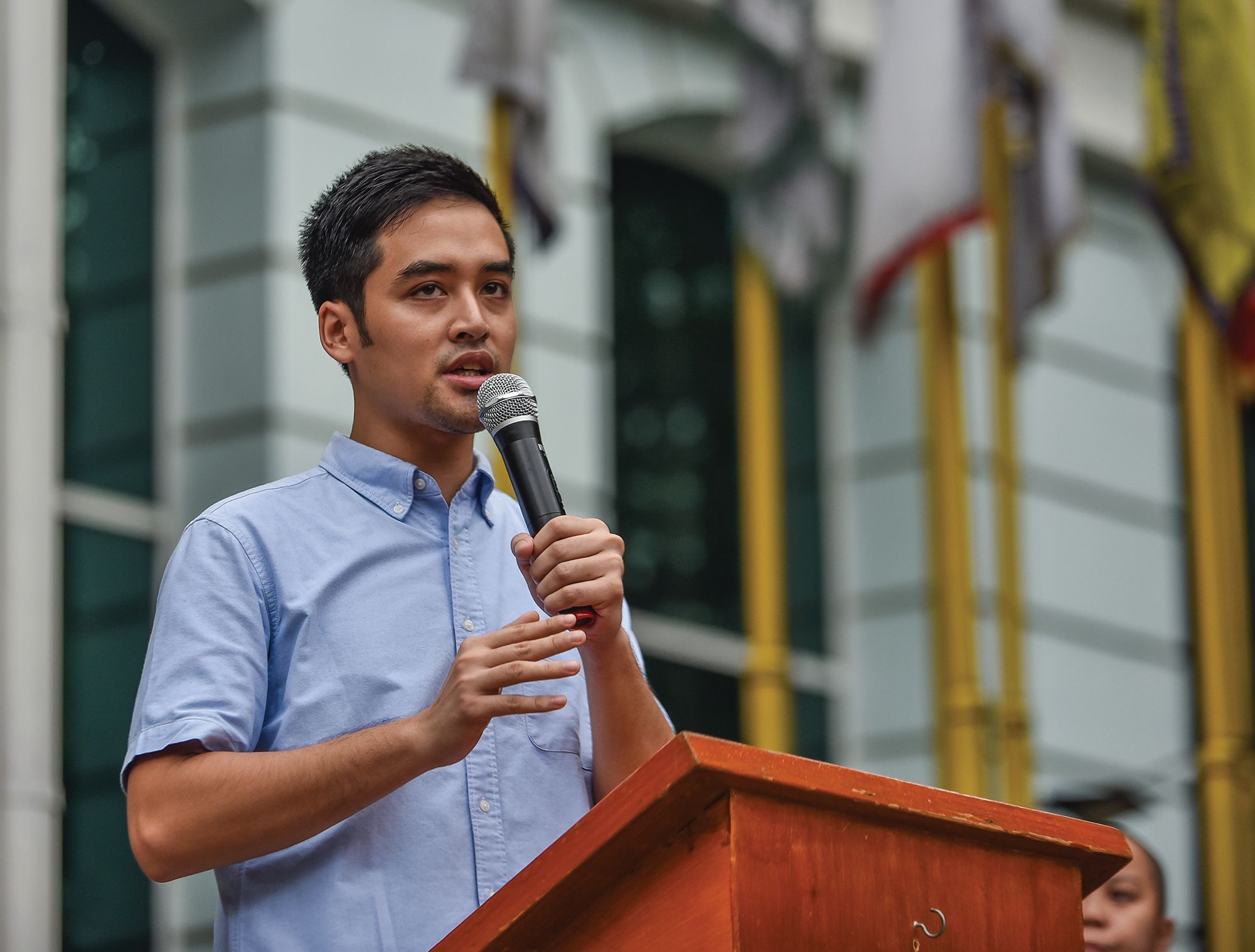Pasig City Mayor Vico Sotto on his first speech as mayor, July 01, 2019 at Pasig City Hall. (KEVIN TRISTAN ESPIRITU)
