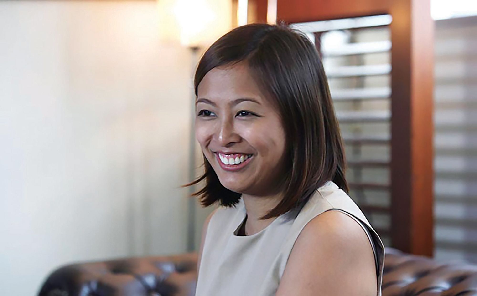 Makati Rep. Mar-Len Abigail Binay talks to media as she asks for an end to the word war between her father Vice President Jejomar Binay and Senator Grace Poe during a press briefing in Makati on Thursday, June 4, 2015. (KJ ROSALES)