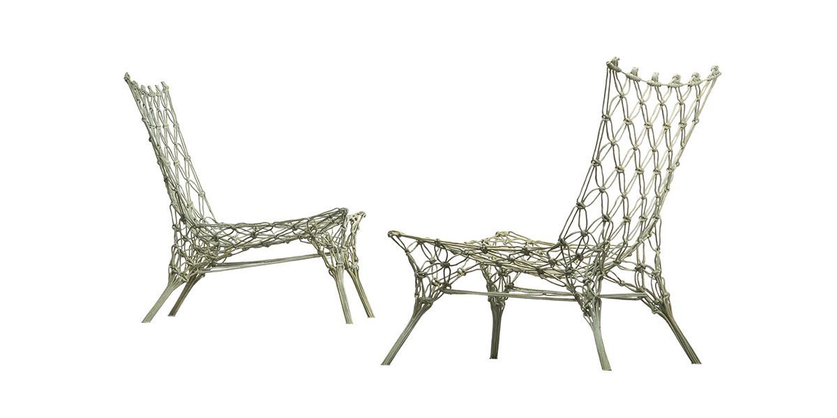 Knotted chair by Marcel Wanders for Cappellini