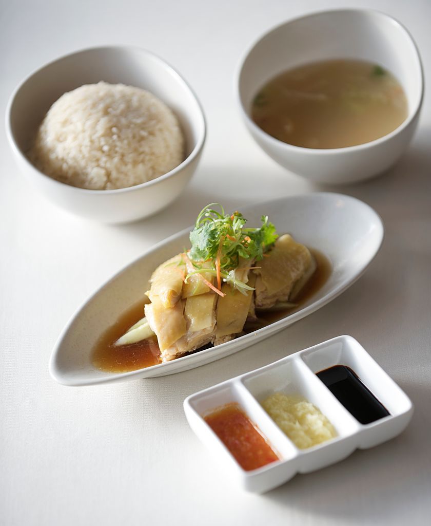 06 July 2009, Macau, China --- Hainanese Chicken Rice. Photo by Victor Fraile --- Image by ÃÂ© Victor Fraile/Corbis (Photo by Victor Fraile/Corbis via Getty Images)