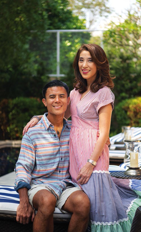 The couple use the weekend to connect with each other and with their children