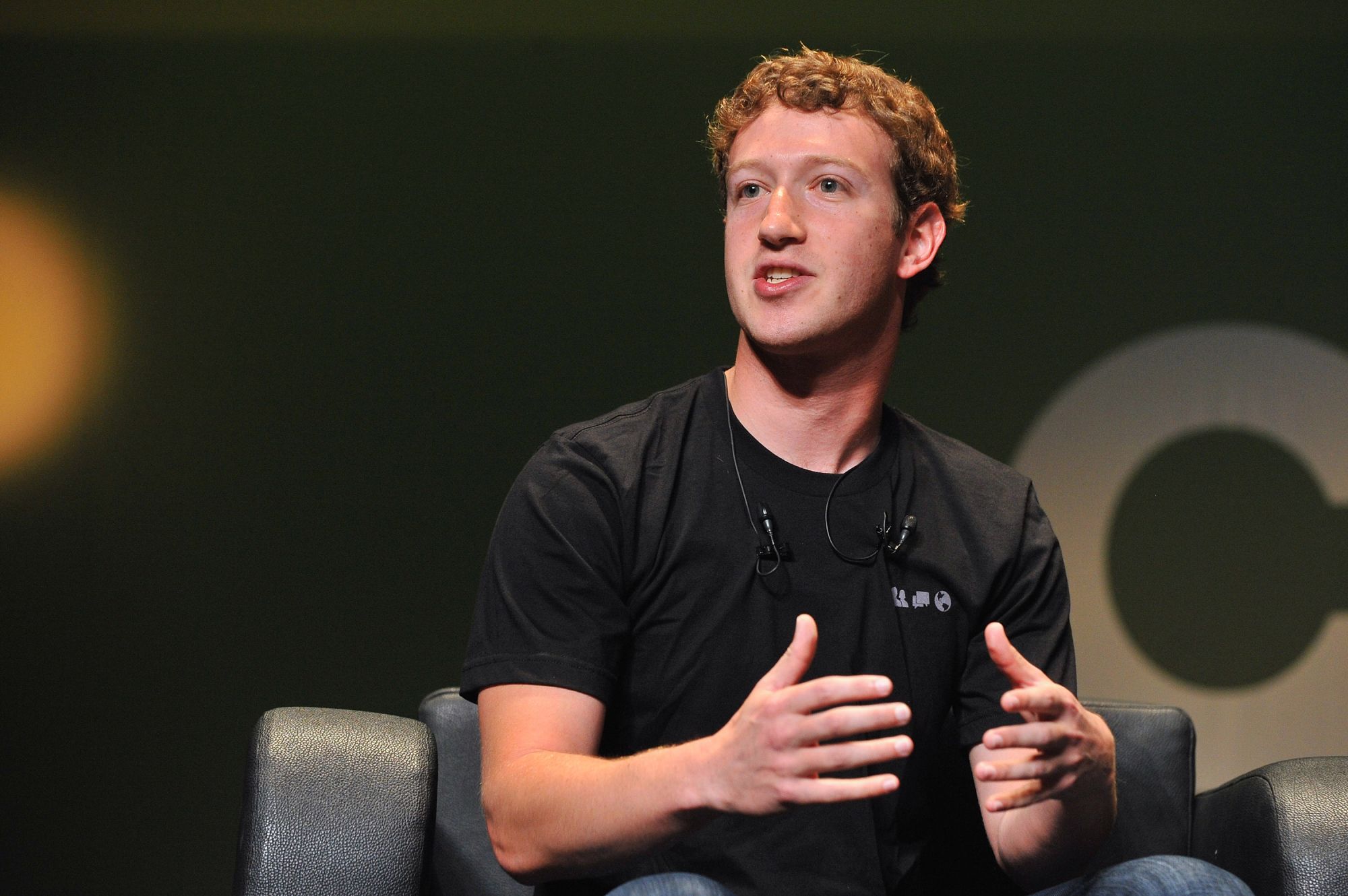 CANNES, FRANCE - JUNE 23: CEO of Facebook Mark Zuckerberg gives a speech during the Facebook seminar as part of the 57th International Advertising Festival held at the Palais des festivals on June 23, 2010 in Cannes, France. (Photo by Francois G. Durand/Getty Images)