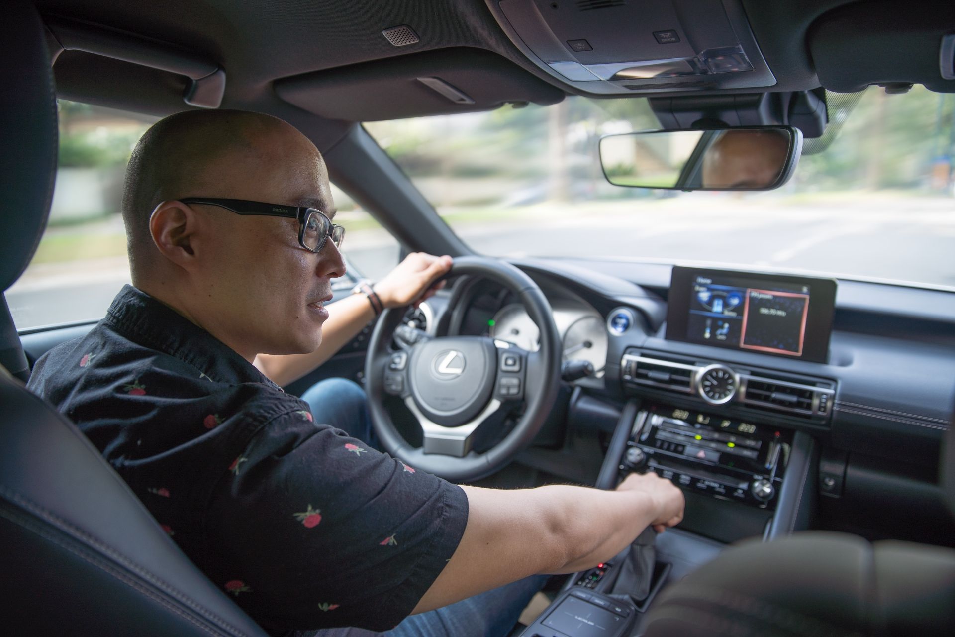 Roland Ros in a Lexus IS 300h