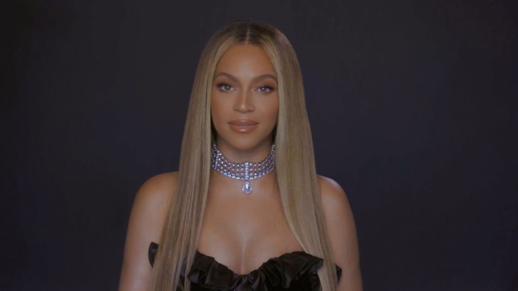 VARIOUS CITIES - JUNE 28: In this screengrab, Beyoncé is seen during the 2020 BET Awards. The 20th annual BET Awards, which aired June 28, 2020, was held virtually due to restrictions to slow the spread of COVID-19. (Photo by BET Awards 2020/Getty Images via Getty Images)