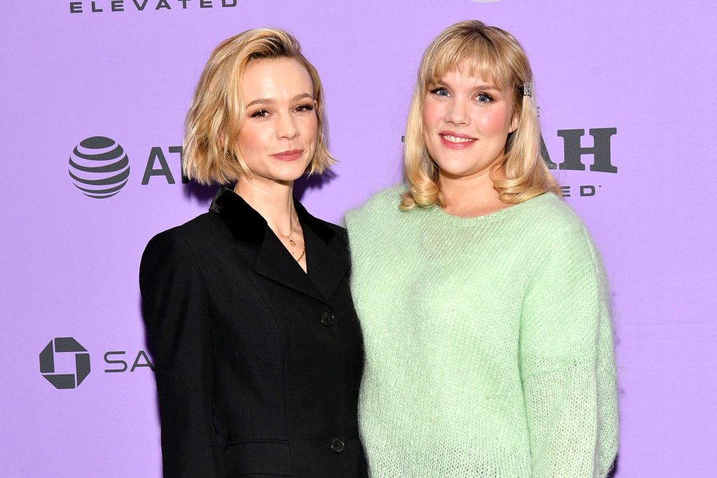 PARK CITY, UTAH - JANUARY 25: Carey Mulligan and Emerald Fennell attend the 2020 Sundance Film Festival - "Promising Young Woman" Premiere at The Marc Theatre on January 25, 2020 in Park City, Utah. (Photo by Dia Dipasupil/Getty Images)
