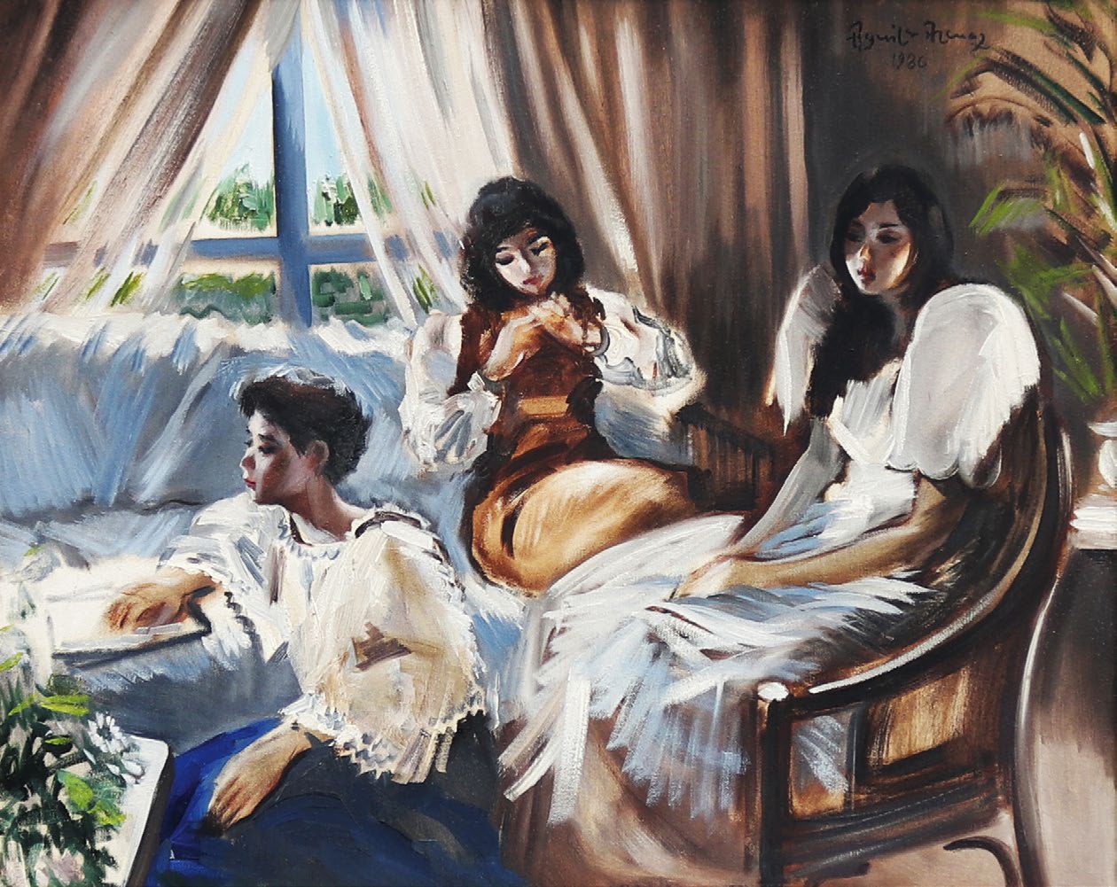 Tres Marias, oil on canvas, 1986, 22” x 28”. Image courtesy of Leon Gallery.