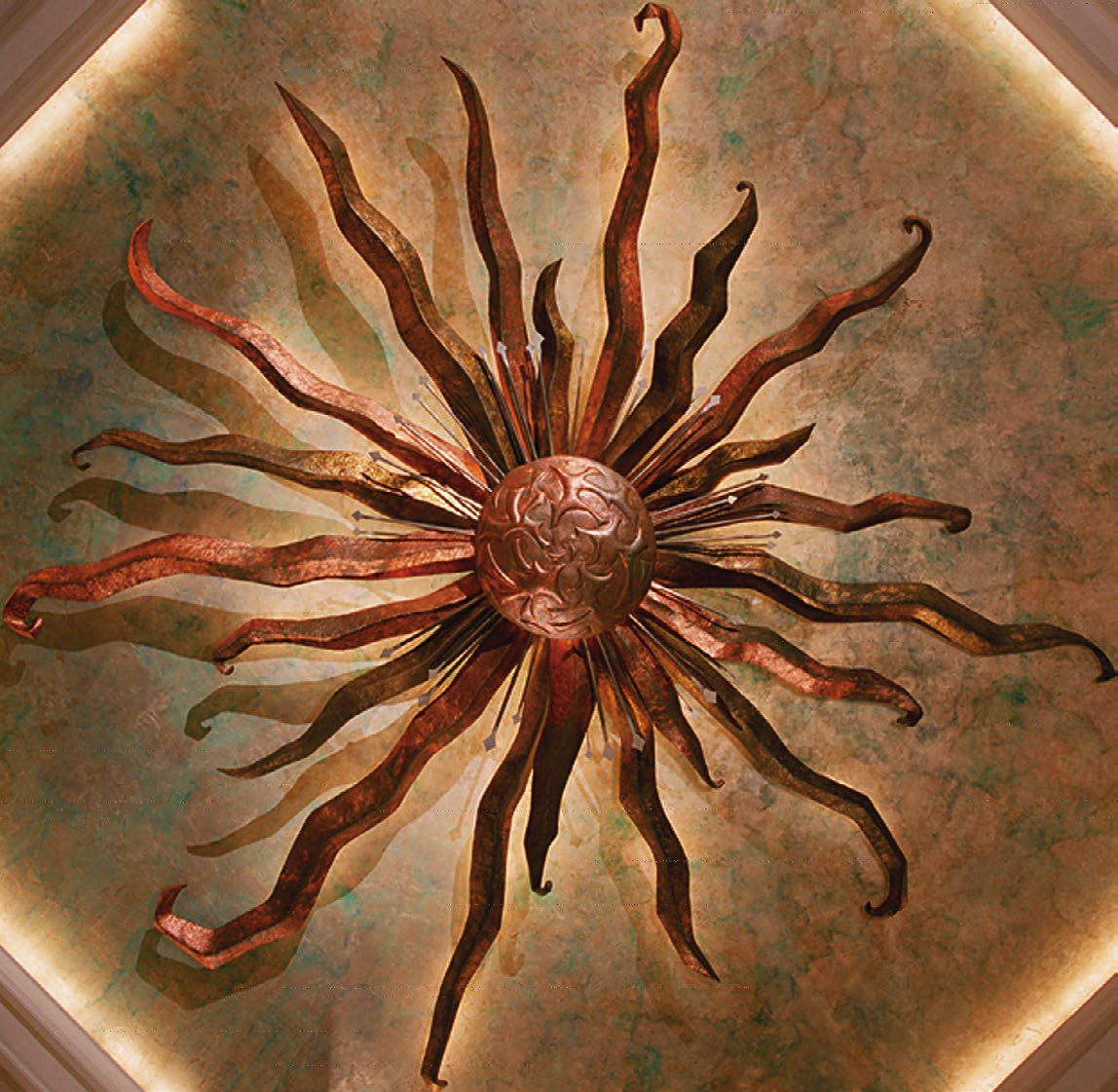 Sunburst, bronze, 1994. Image courtesy of The Peninsula Manila.