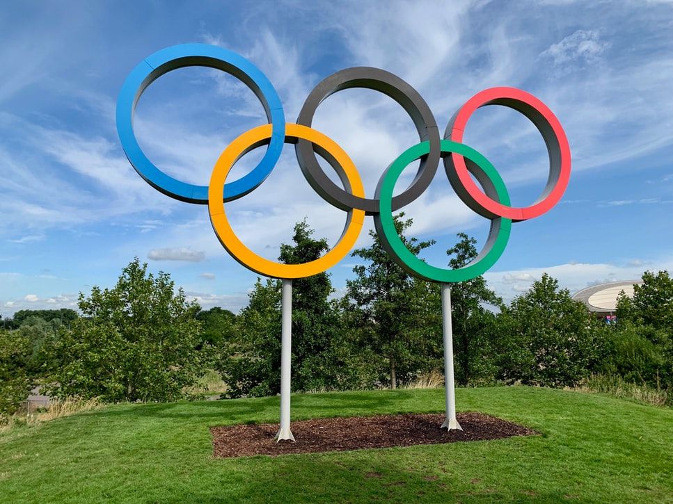 The Olympics logo (Photo by Kyle Dias on Unsplash)