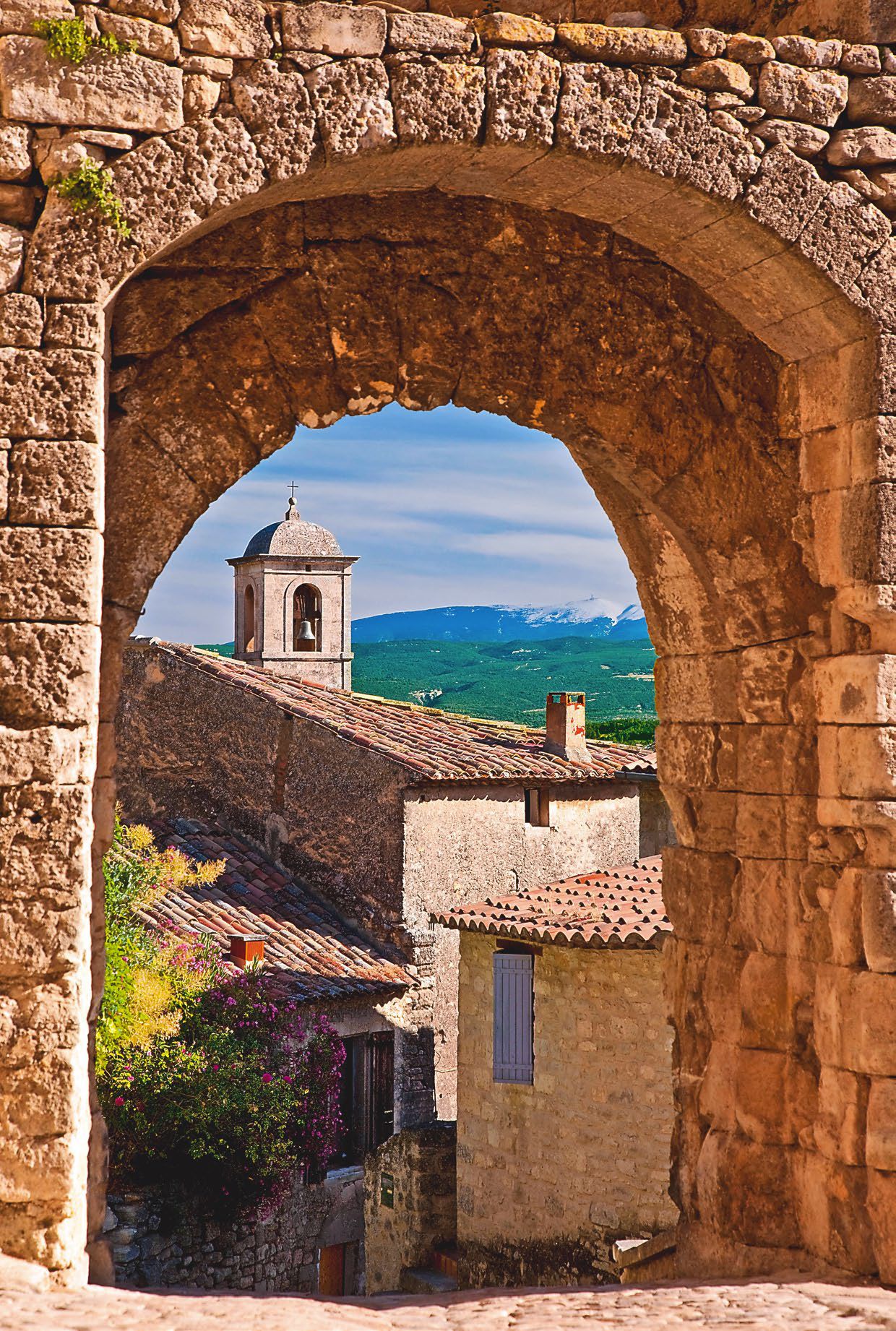 A view of Mont Ventoux from Lacoste