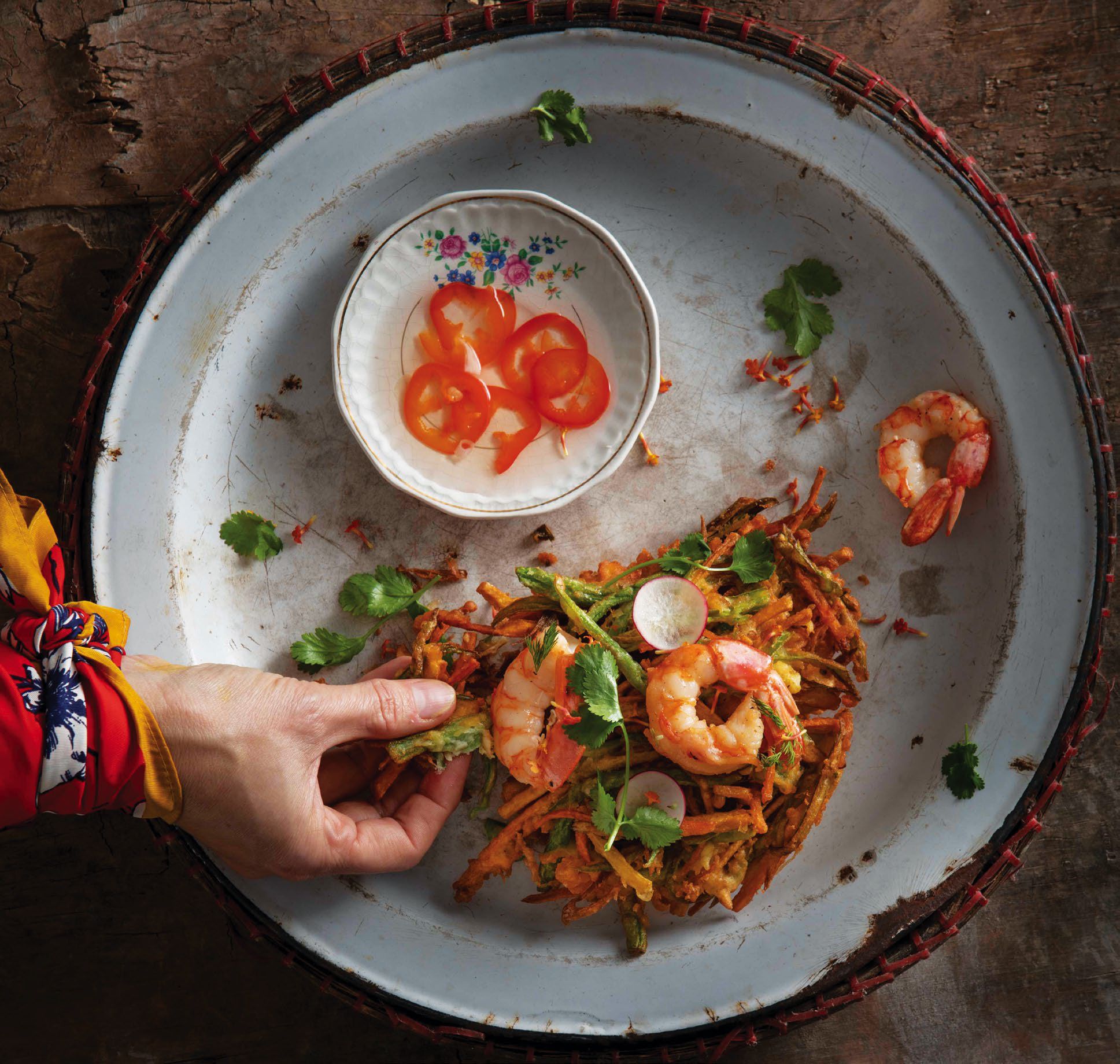 Cantina Sunae’s ukoy (crispy prawn fritter)