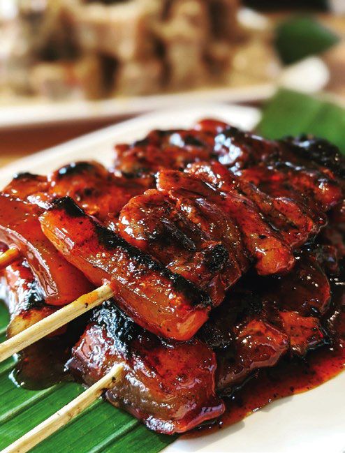 Chargrilled pork barbecue