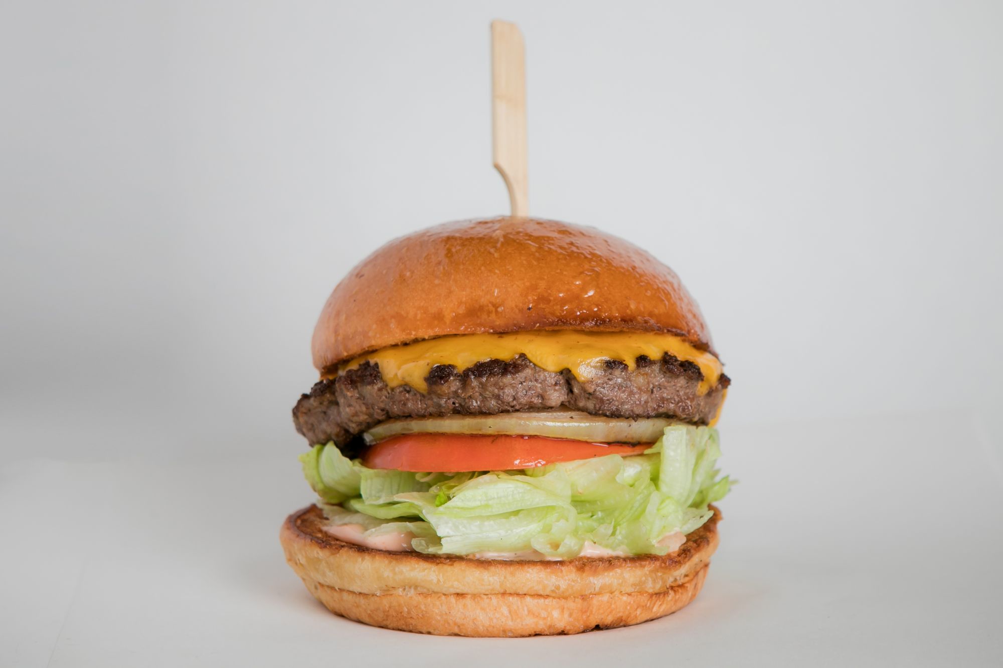 The Signature Cheeseburger from Pink’s Hot Dogs