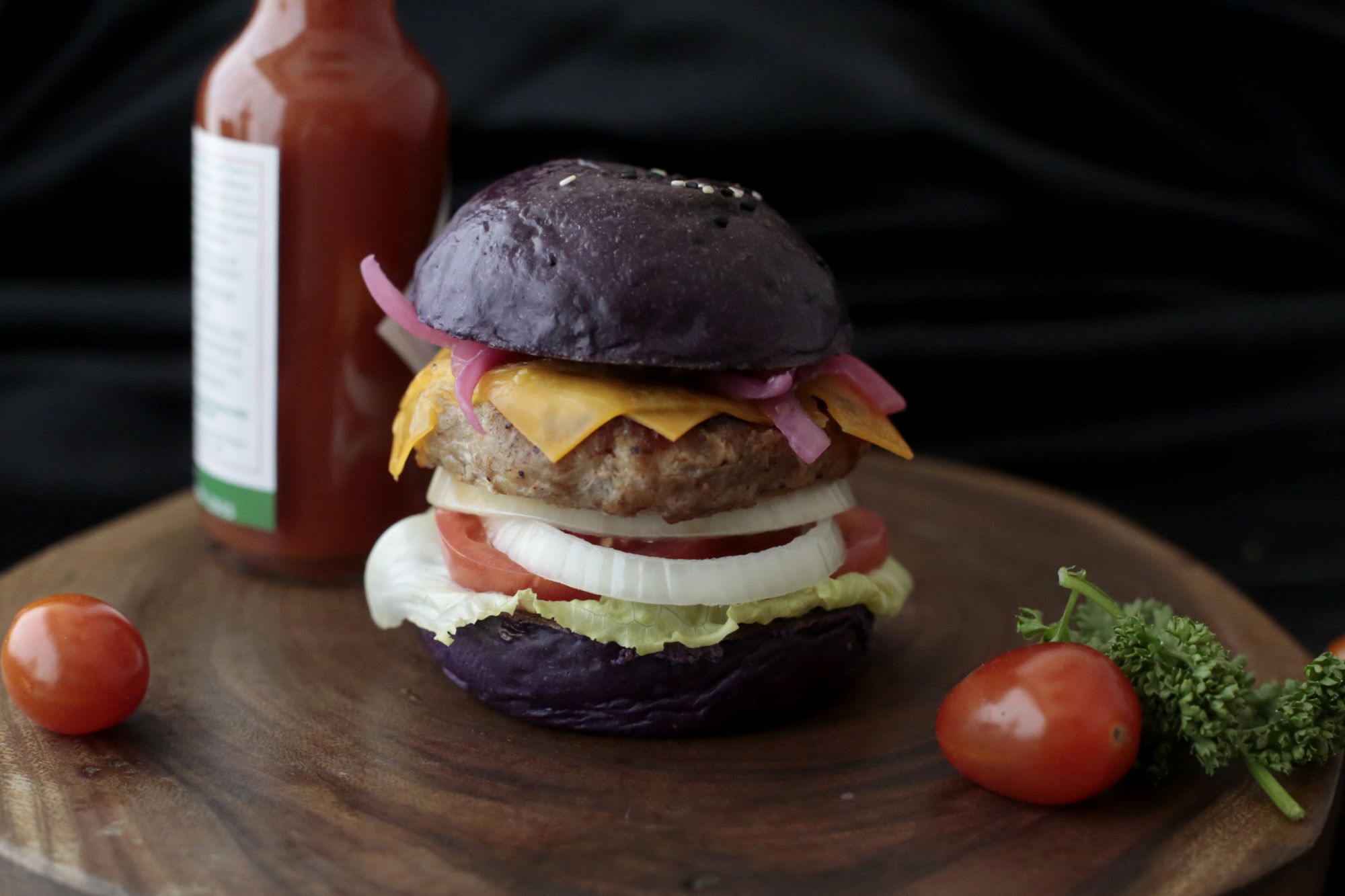 Sheraton Manila's Ube Chee-sig Burger