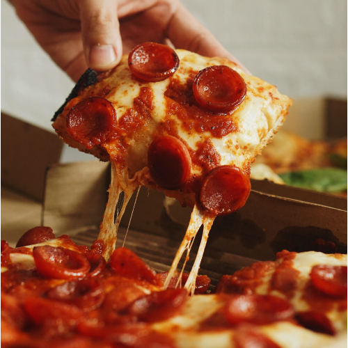 Pepperoni pizza from Crosta Pizzeria, Makati, Philippines