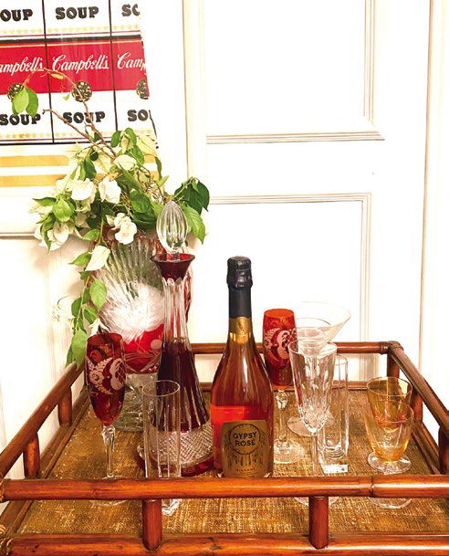 Serving Gypsy Rosé, a sparkling wine made in Bordeaux