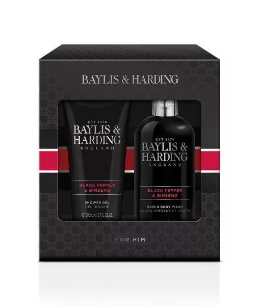 Baylis & Harding Signature Black Pepper and Ginseng shower gel and body wash.