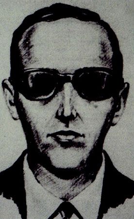 Sketch of DB Cooper, the man referenced in Marvel's Loki. | Photo: Britannica.com