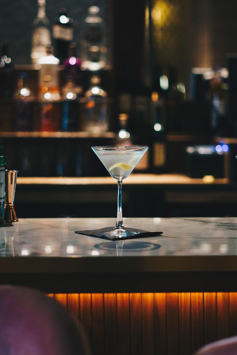 The classic vesper martini embodies 007's suave style.