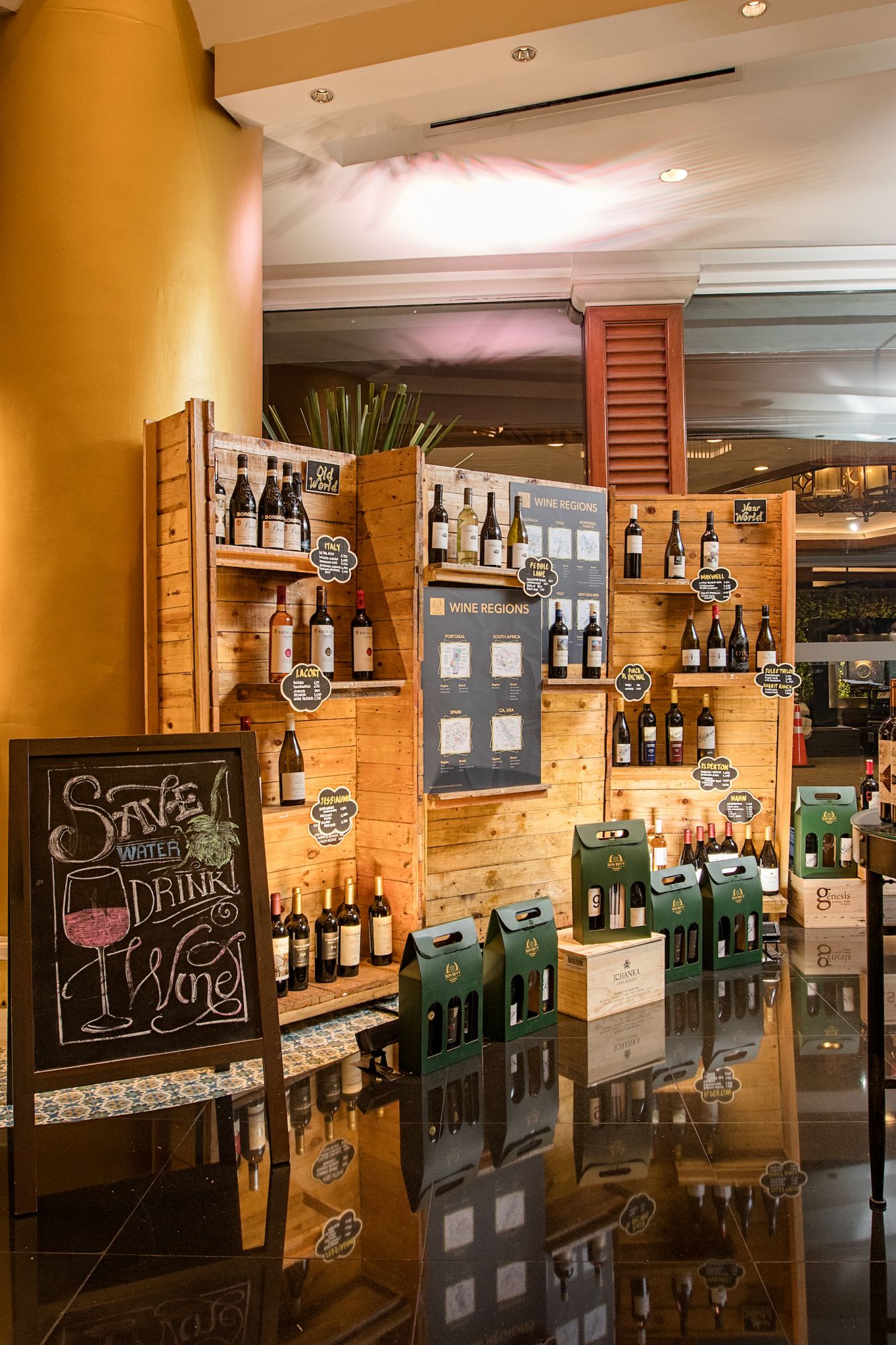 The wine pantry at Dusit Thani boasts an extensive wine portfolio across 29 regions