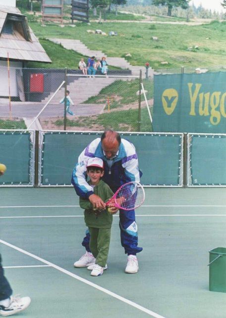 Novak Djokovic at age four (Photo: Fanpop)