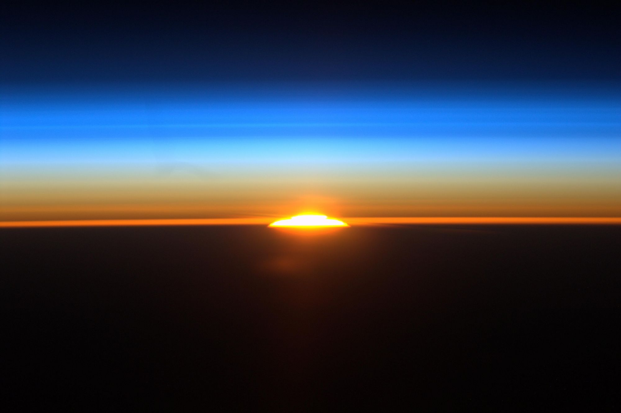 Sunrise as seen from space. | Photo: NASA