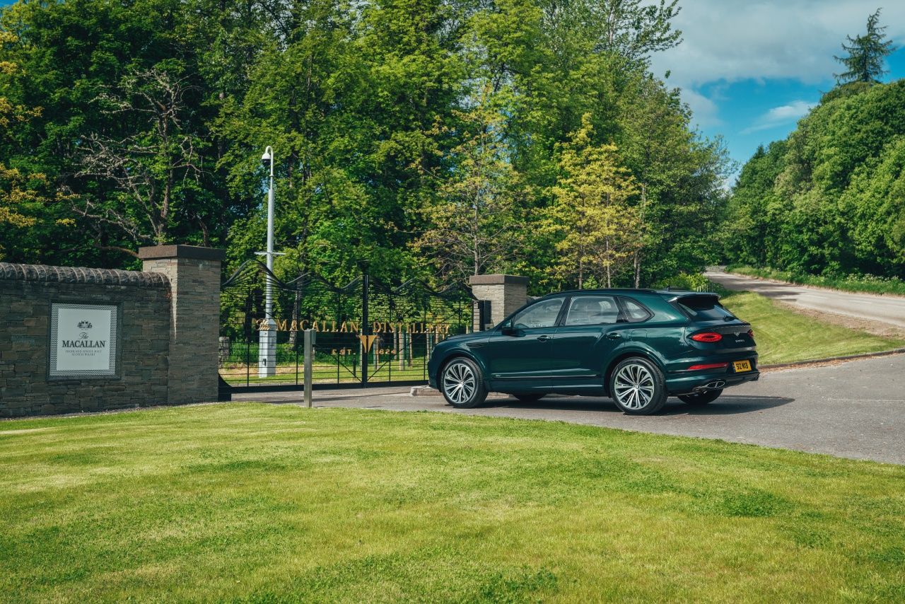 The Macallan Estate aims to have a fully electric passenger fleet by 2025, including two models from Bentley Motors