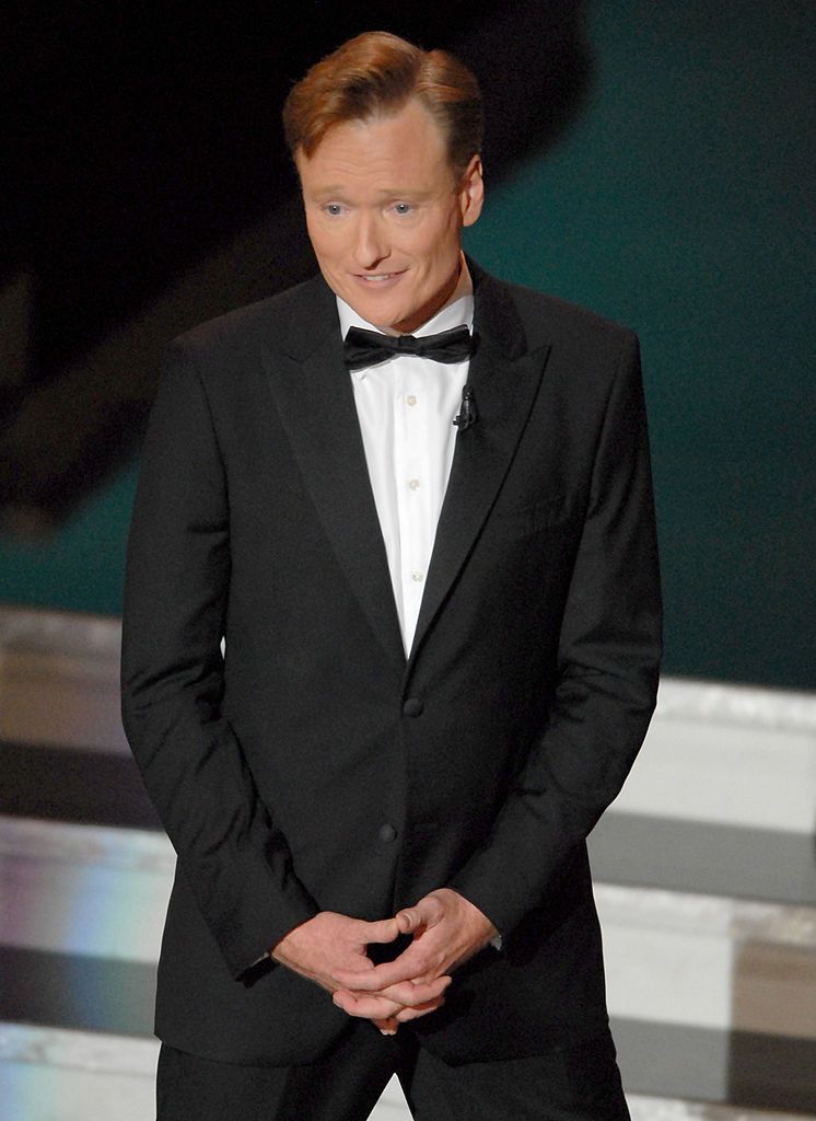 Conan O'Brien, host at the Shrine Auditorium in Los Angeles, California (Photo by Michael Caulfield/WireImage)