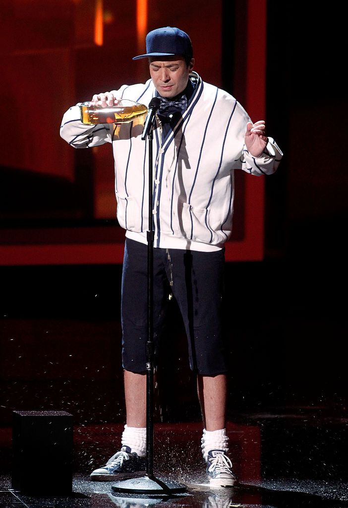 Host Jimmy Fallon performs onstage at the 62nd Annual Primetime Emmy Awards held at the Nokia Theatre L.A. Live on August 29, 2010 in Los Angeles, California.