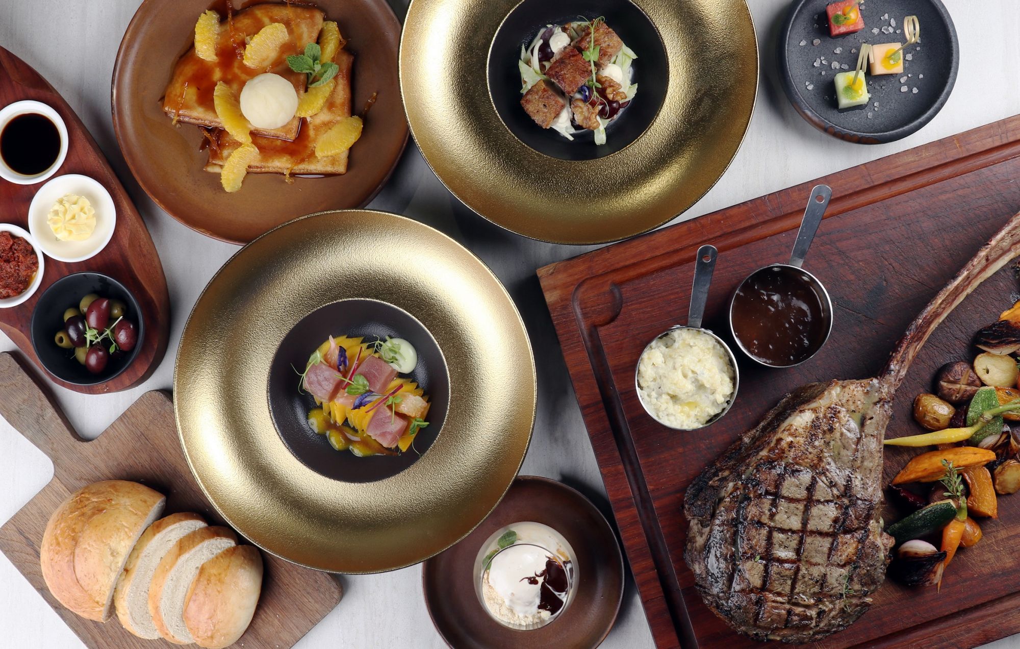 Some of the luxe menu offerings from Hilton Manila's vubble
