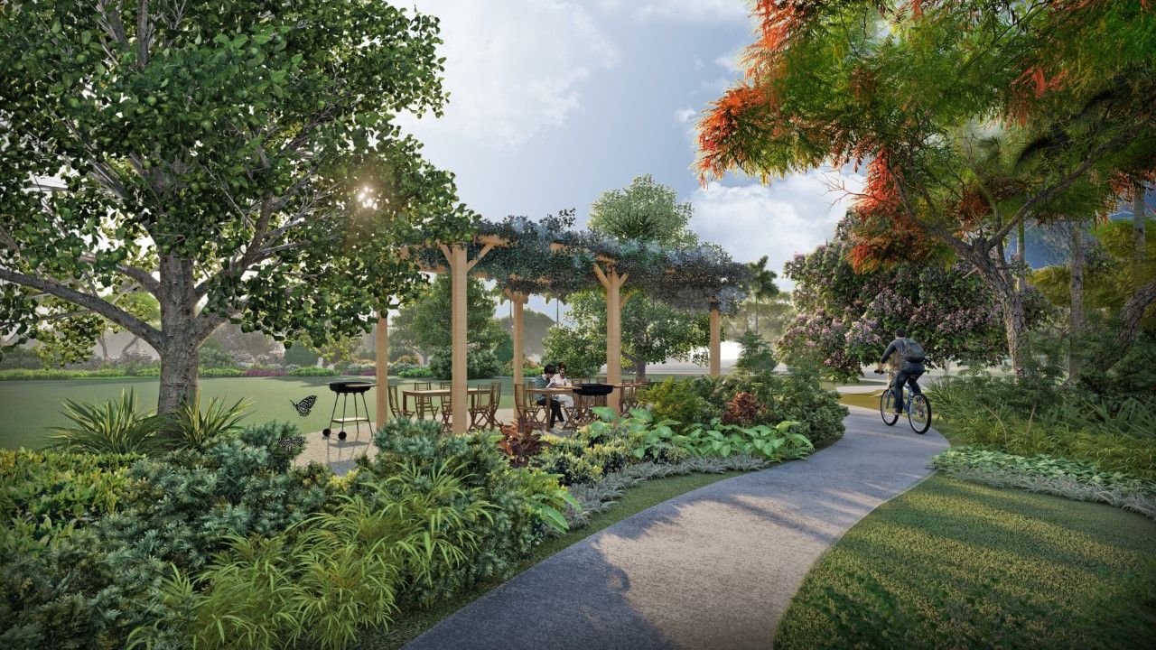 The Bike Park at Rockwell South is one of the many spacious parks in the property.