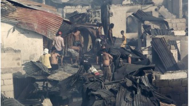 Aftermath of the Ozone Disco Fire │Photo: BBC