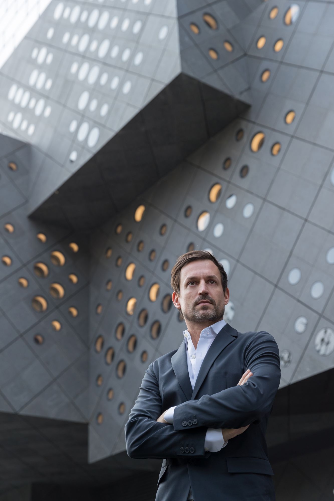 Portrait of Ole Scheeren (Photo: Iwan Baan)
