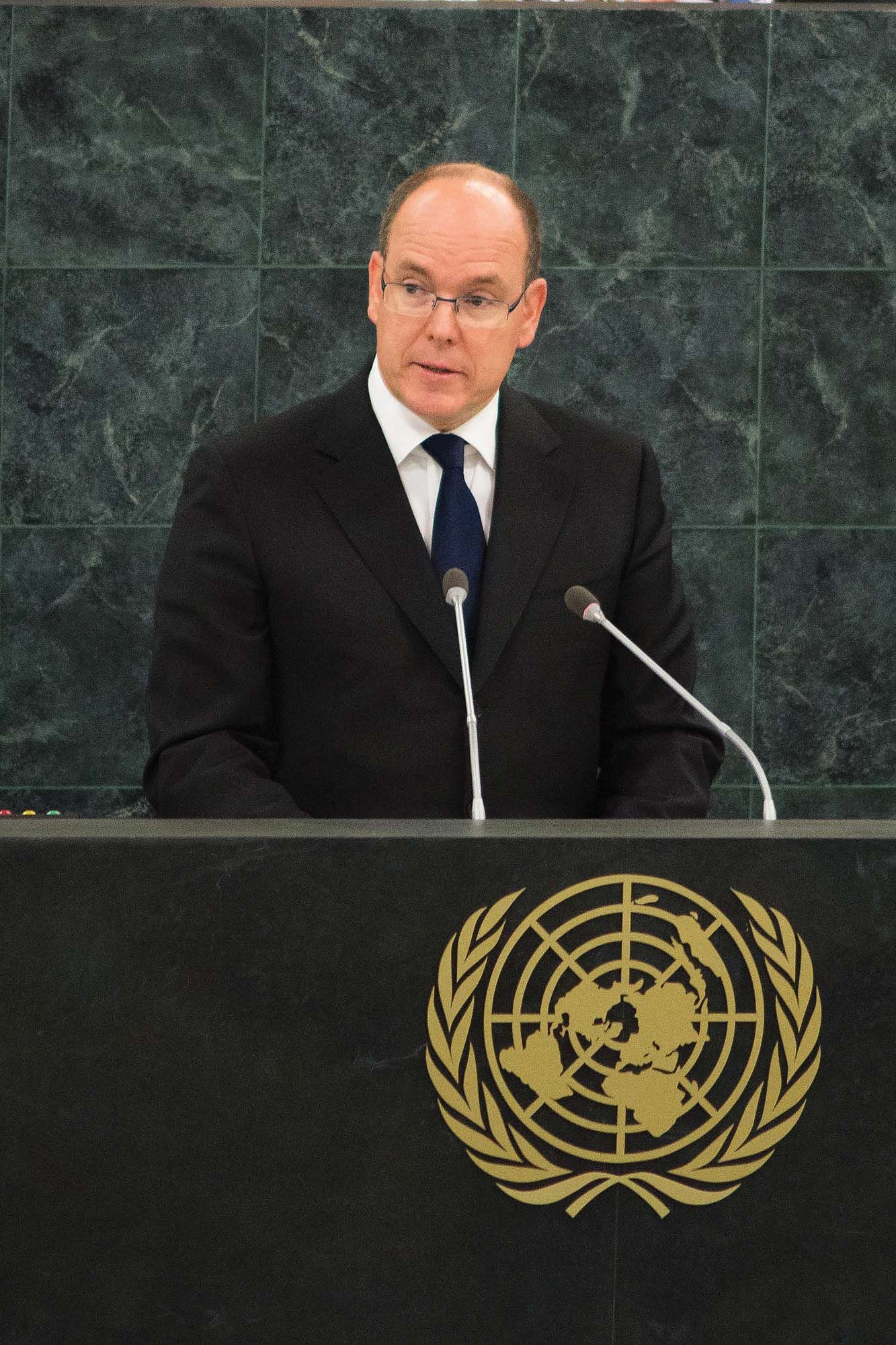 Always championing for sustainable development, Prince Albert II addressed the United National General Assembly in New York (photo by Eric Mathon/Prince's Palace of Monaco)