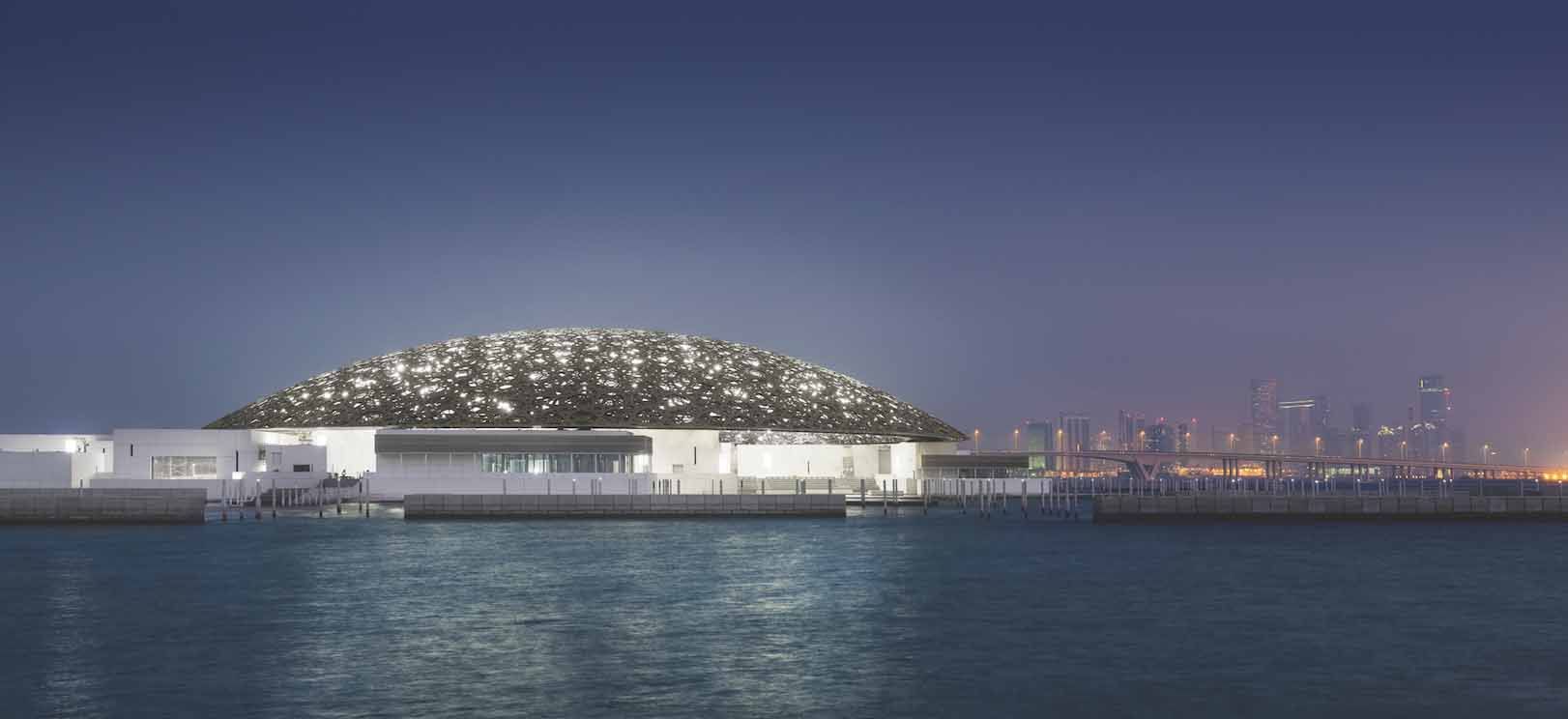 The Lourve Abu Dhabithe Louvre Abu Dhabi features works of art from French museums such as Musée du Louvre, Centre Pompidou and the Réunion des Musées Nationaux – Grand Palais