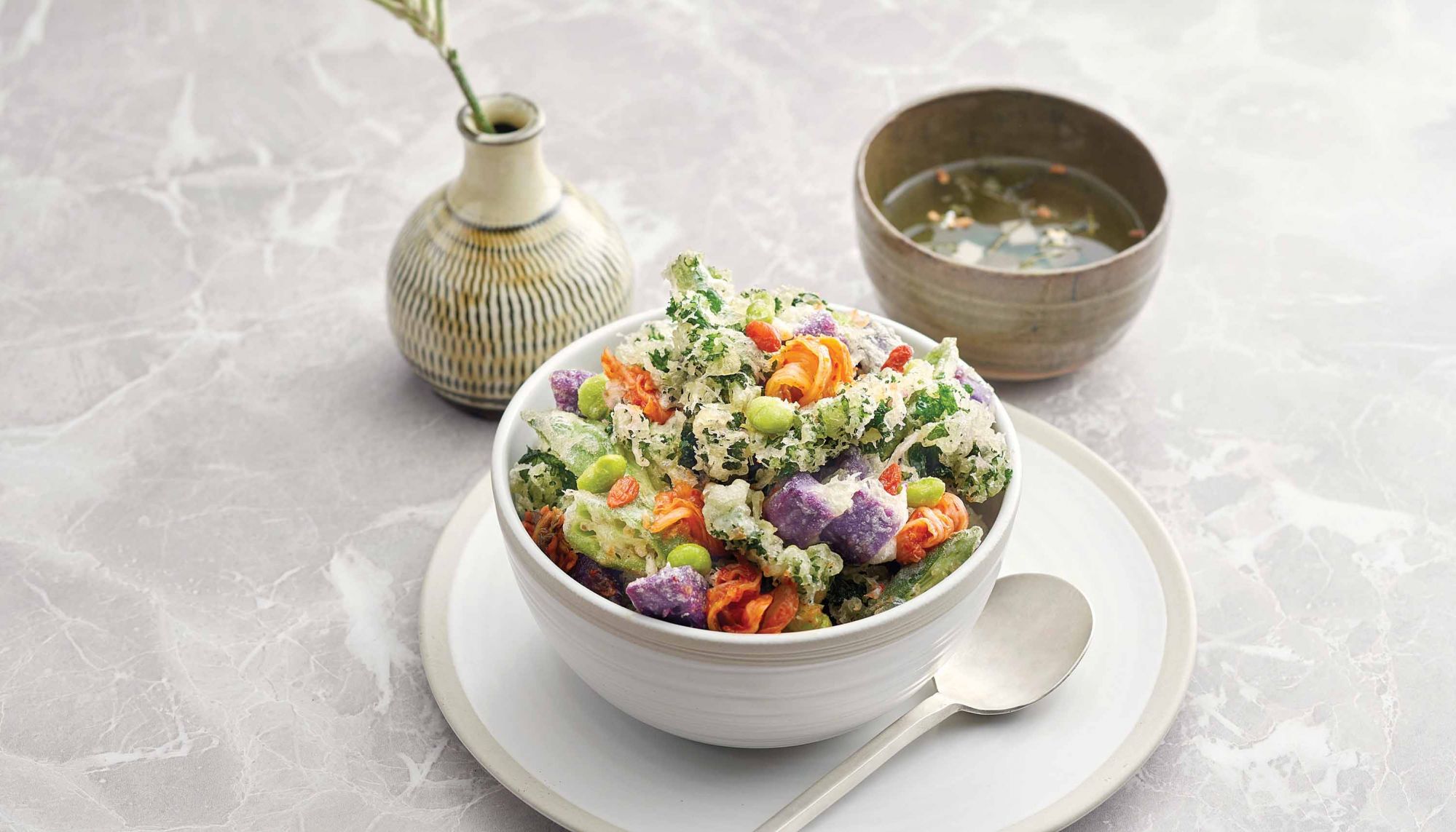 The Clan Cafe aims to deliver healthful Asian meals such as the kakiage bowl
