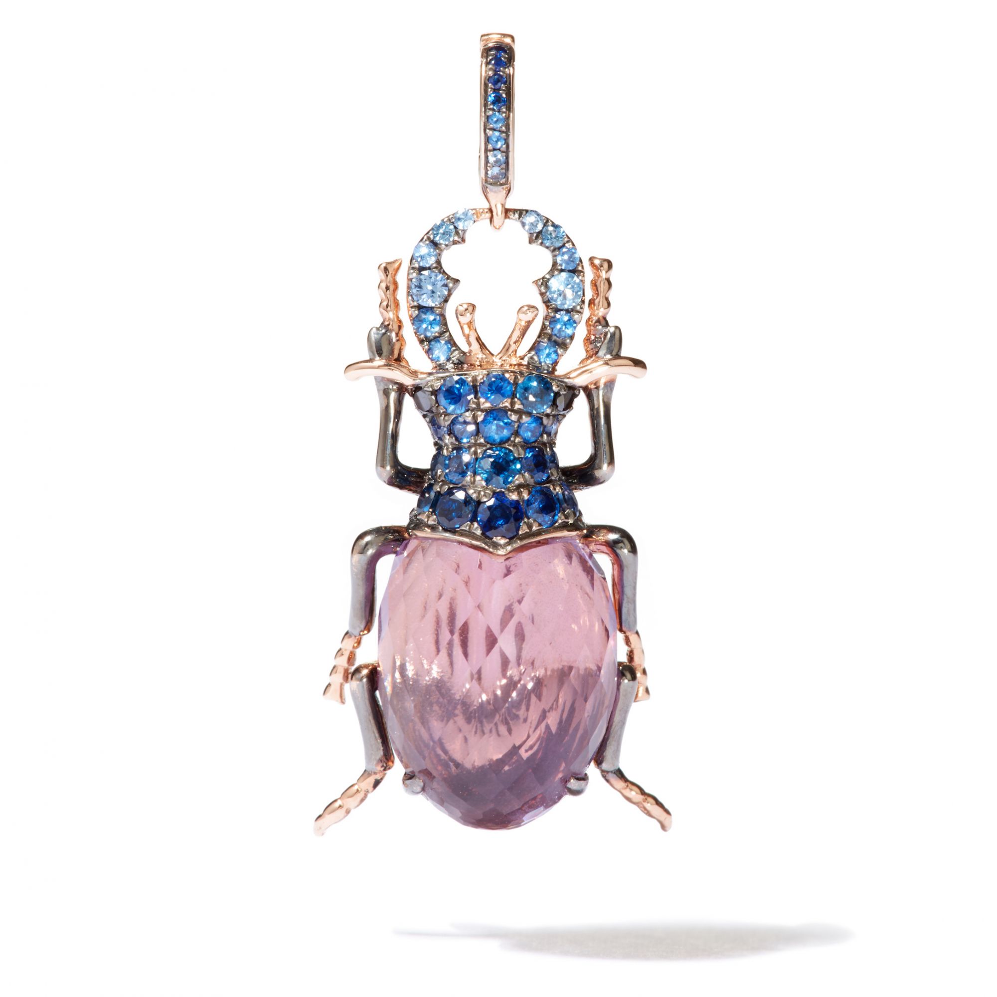 Mythology amethyst beetle charm in rose gold by Annoushka (Photo: Courtesy of Annoushka)