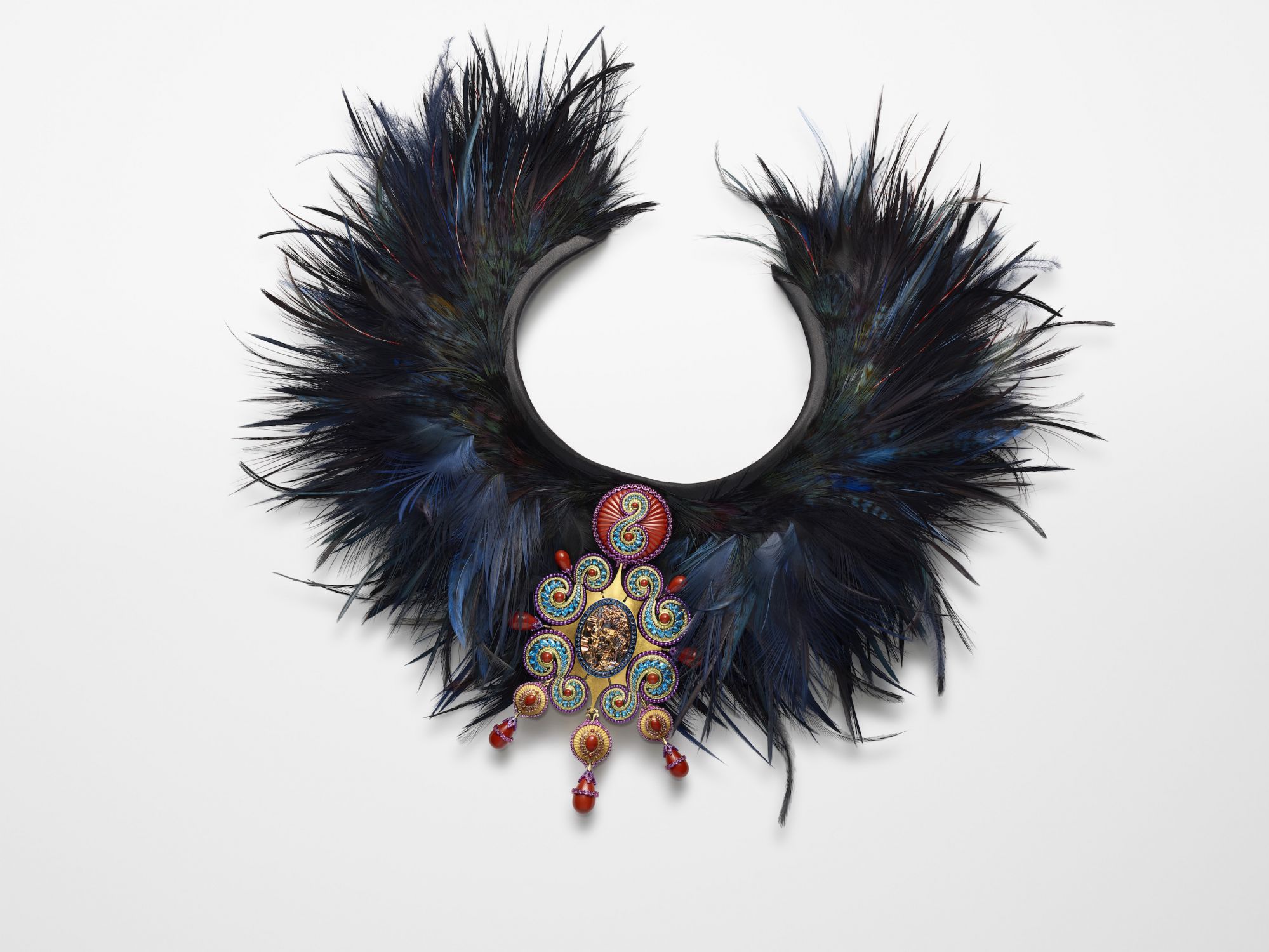 Red Carpet collection feather necklace by Chopard  (Photo: Courtesy of Chopard)