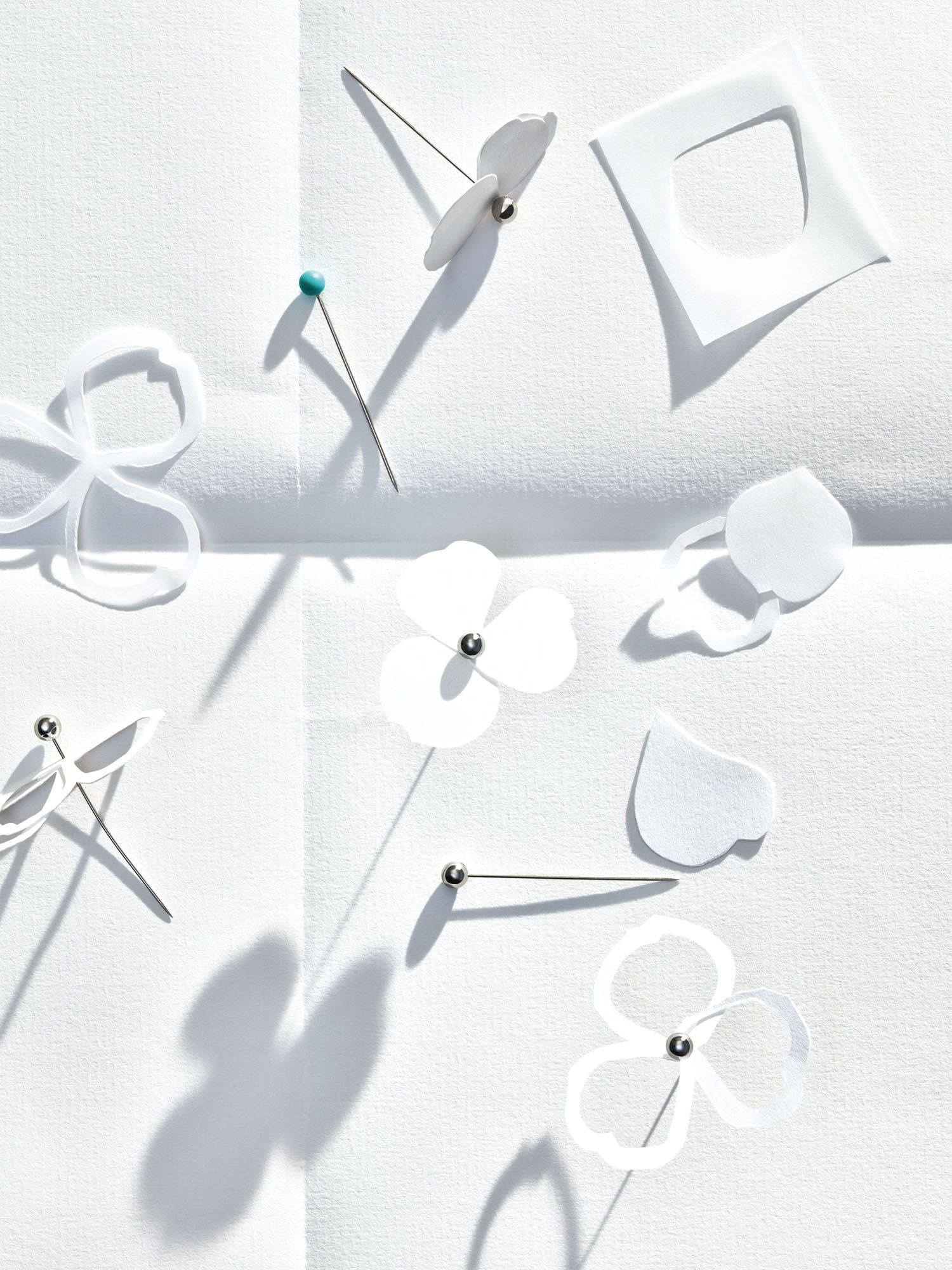 While creating the collection, chief artistic officer Reed Krakoff began with real paper flowers, placing together one petal at a time. The real challenge came in translating the delicacy and flexibility of paper into platinum—which Tiffany did admirably well