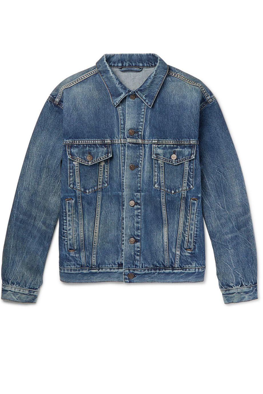 MR PORTER X BALENCIAGA Like A Man Oversized Printed Denim Jacket