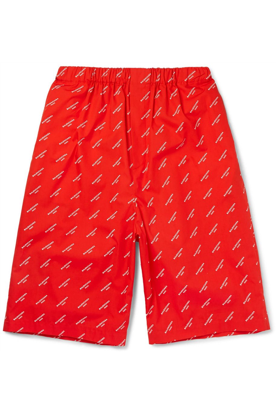 MR PORTER X BALENCIAGA Printed Cotton-Poplin Shorts