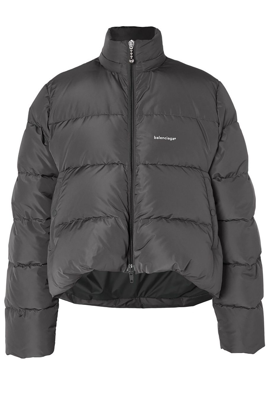 MR PORTER x BALENCIAGA Oversized Quilted Shell Down Gray Jacket